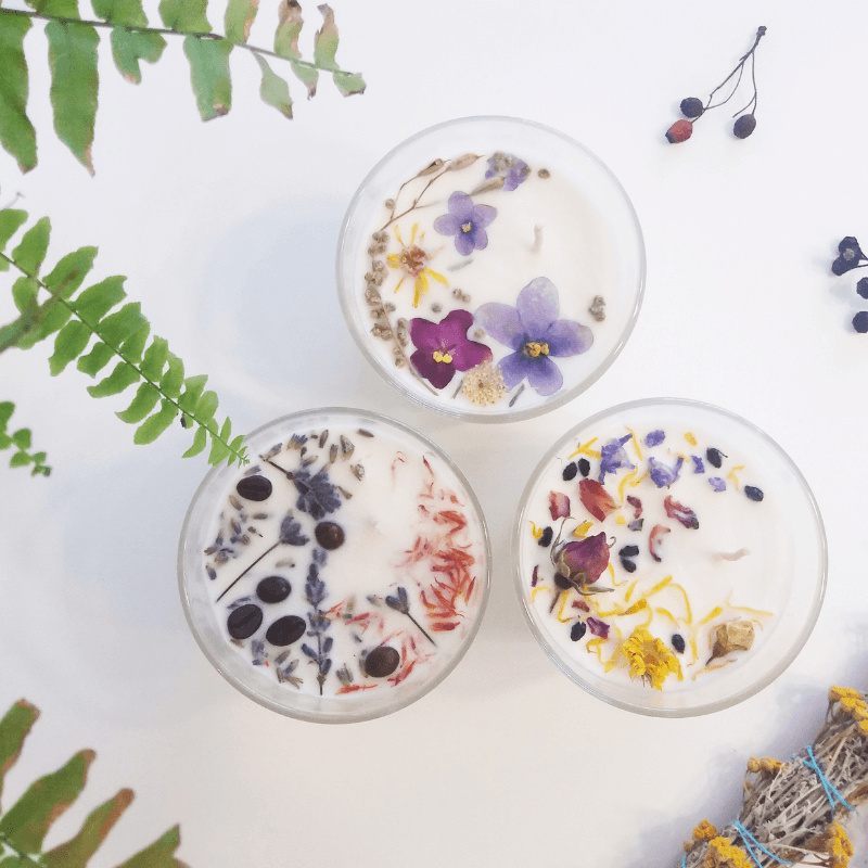 Private Class: Soy Candle Making Crystals & Botanicals