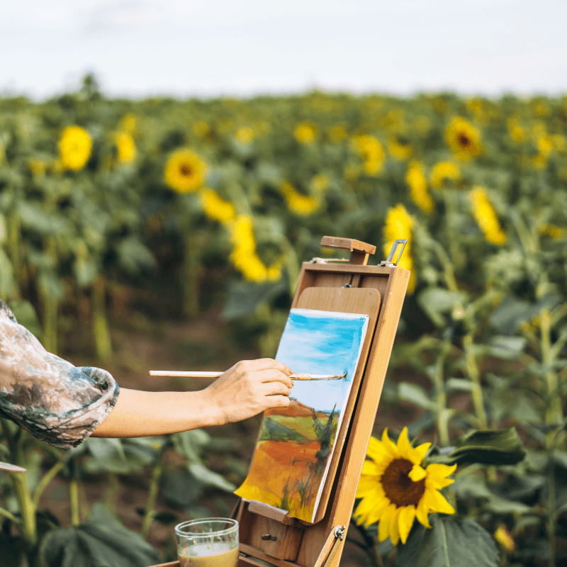 Public Class: Sunflower Painting