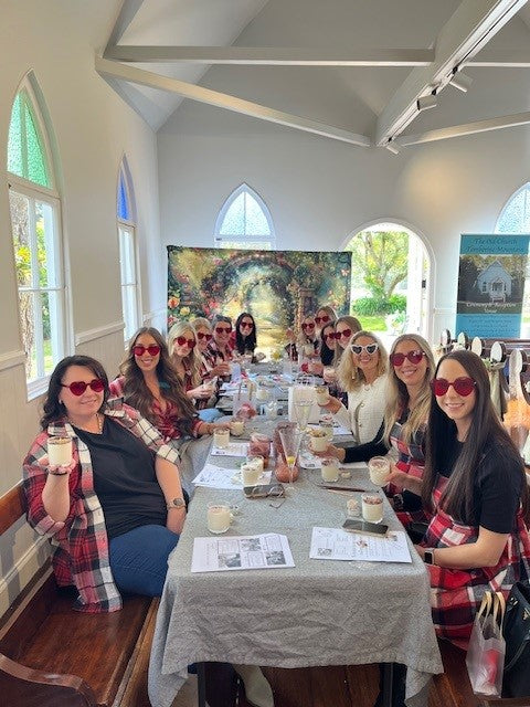 Hen's Party in The Old Church with Crystal & Botanical Candle Making