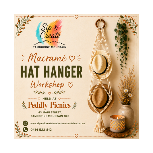 Private Macramé Hat Hanger Workshop