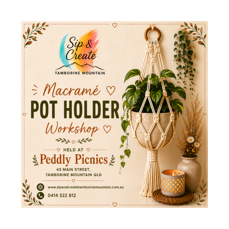 Private Class: Macramé Pot Holder Workshop