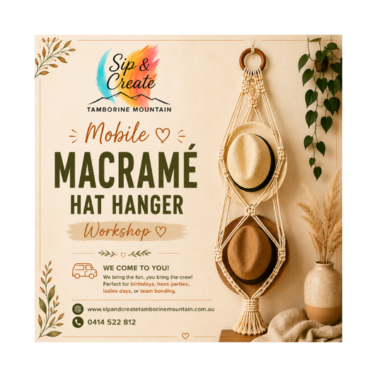 Private Mobile Macramé Hat Hanger Workshop