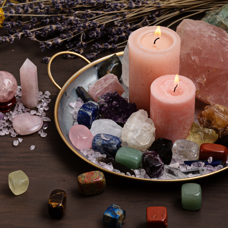 Couples Crystals and Botanicals Candle Class