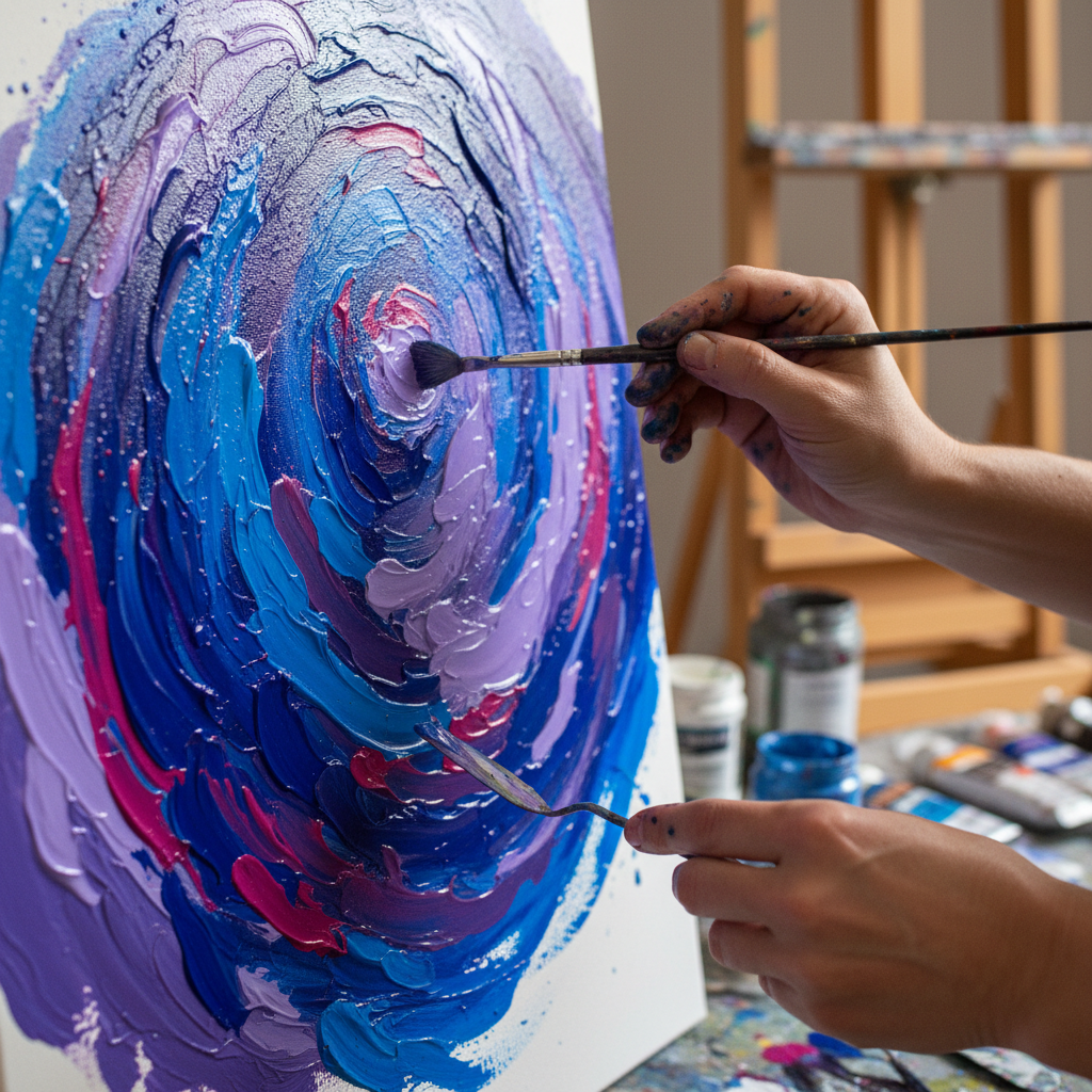 Painting in progress